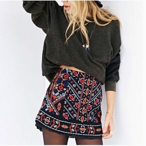 Ecote embroidered skirt
